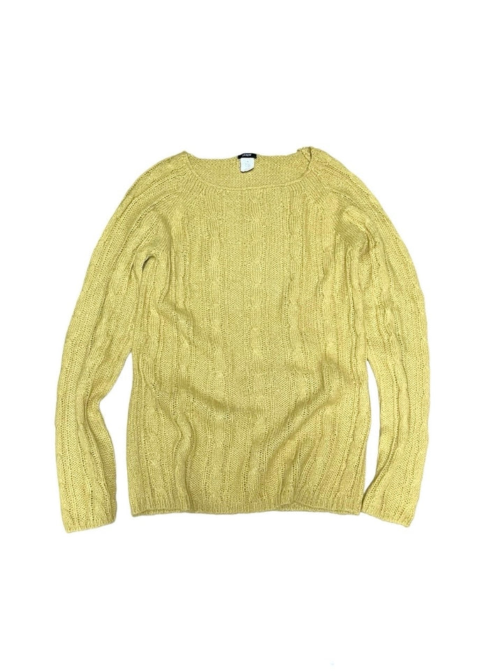 "J.CREW" mustard knit