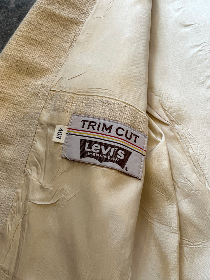 1970s "Levi's" ecru linen brend tailored jacket