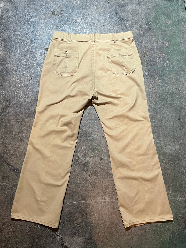 1970s "Levi's" flare chino pants 36 × 30