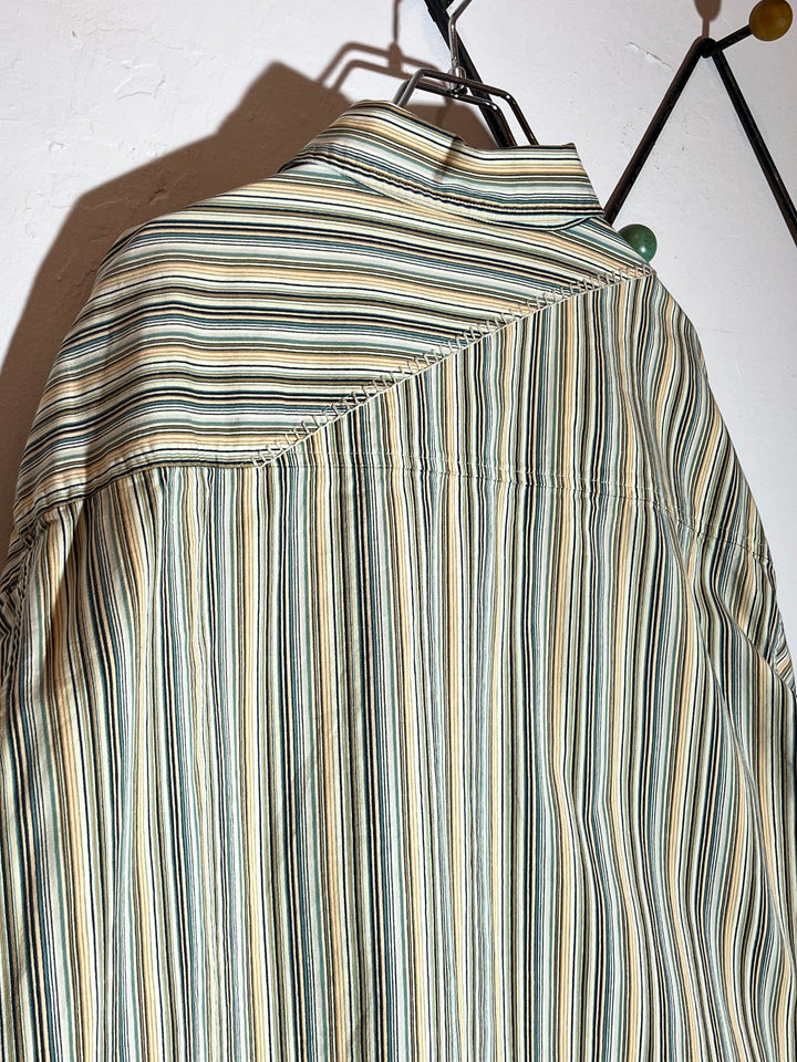 "Sean John" multi color stripe shirt