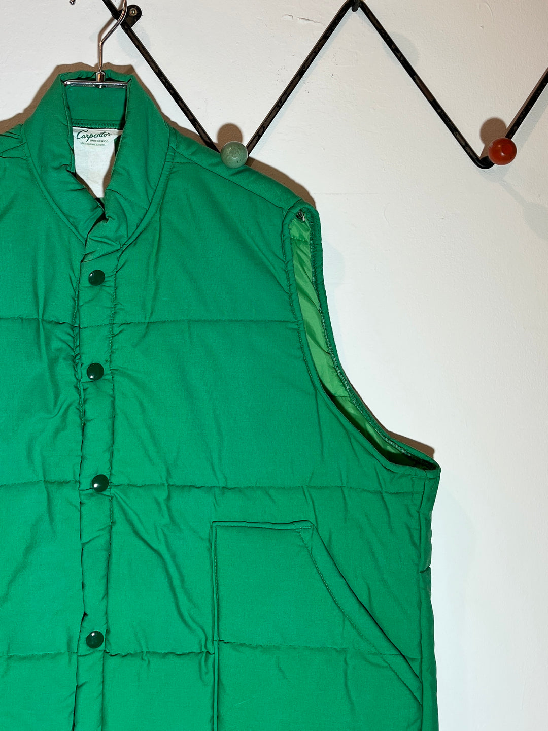 1970-80s vivid green vest