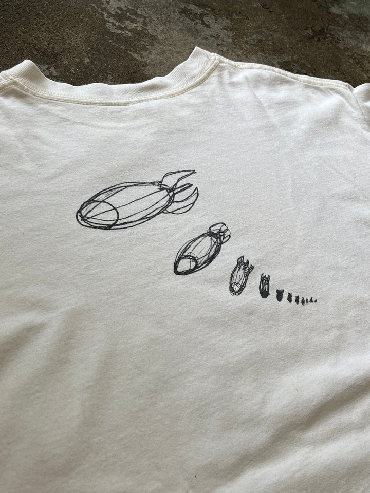2000s Pearl Jam monochrome graphic T-shirt