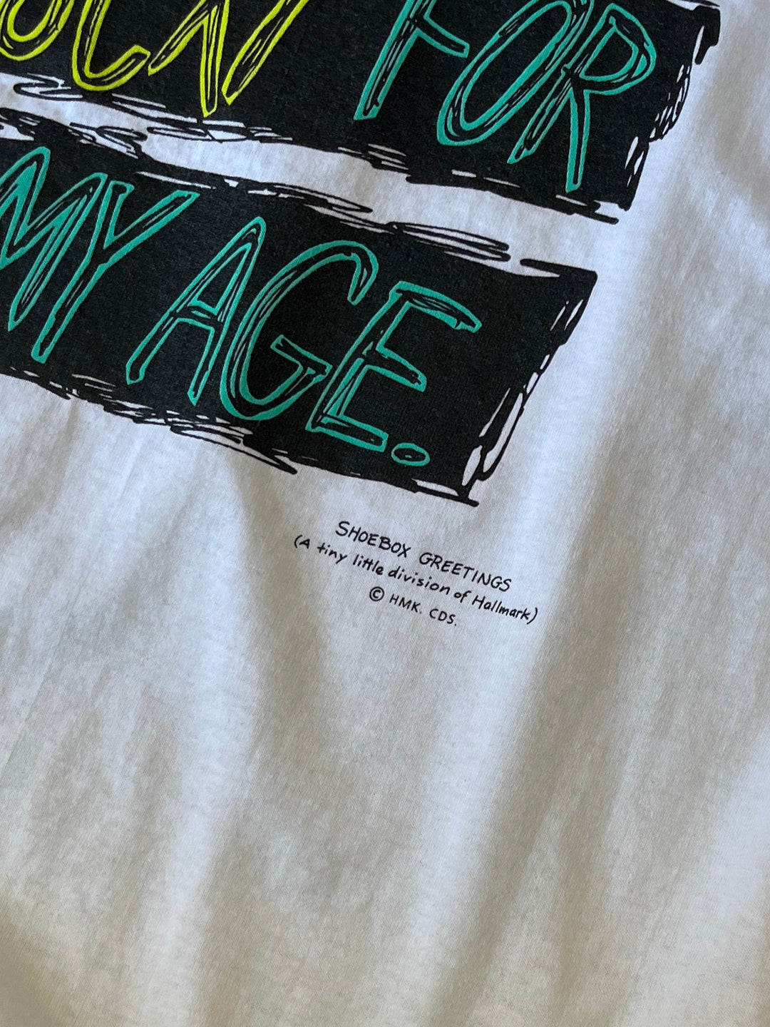 1990s USA made "SHOEBOX GREETING" graphic T-shirt