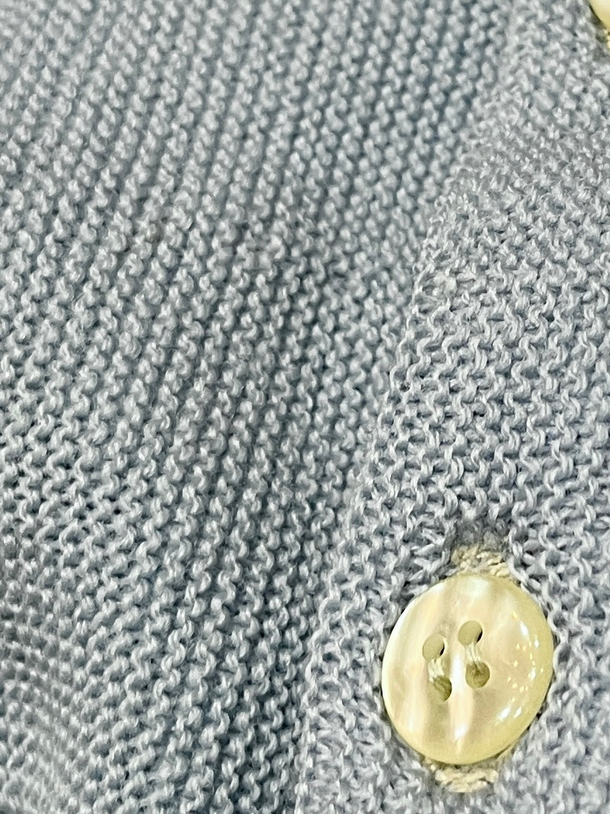 1960s "Catalina" pale blue knit cardigan