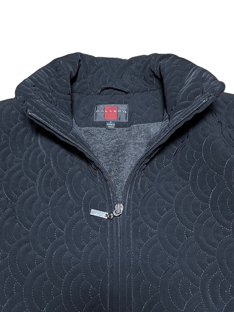 vortex design quilted jacket