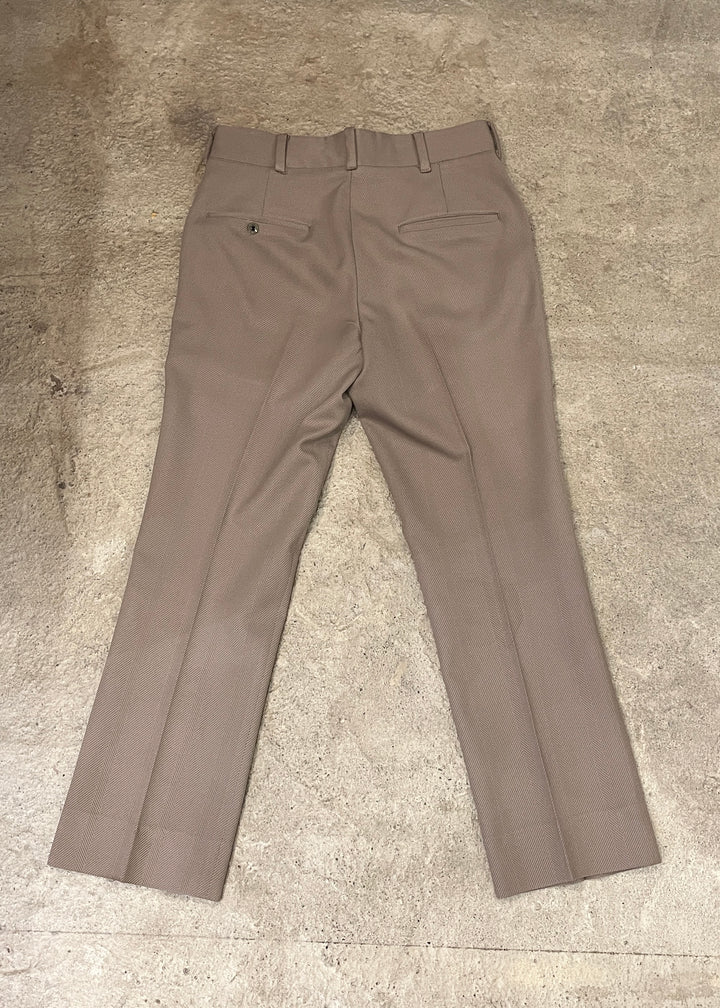 1970s herringbone beige slacks