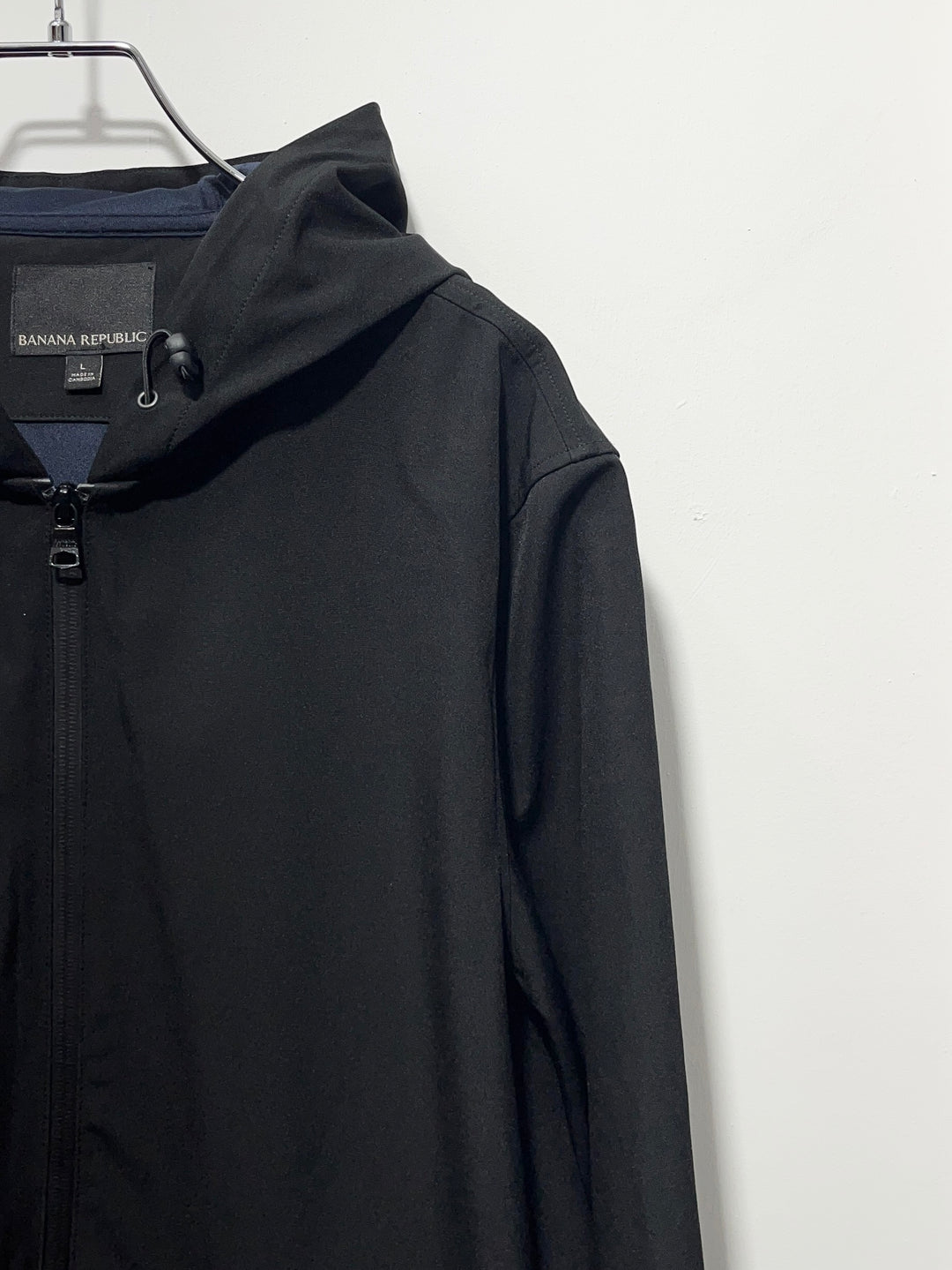 "BANANA REPUBLIC" soft shell hooded jacket