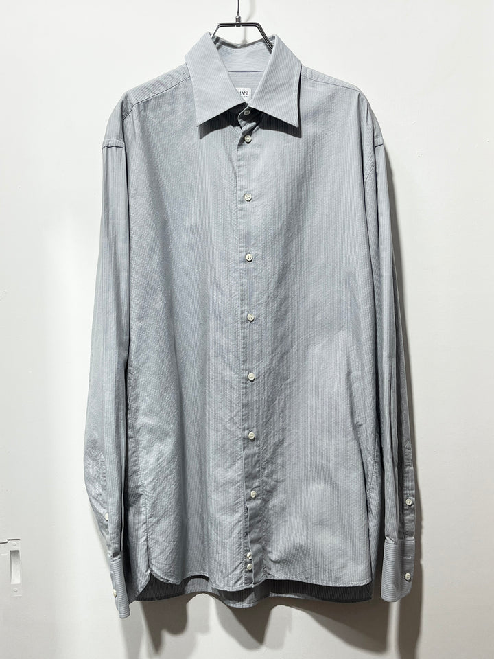 1990-00s ITALY made "ARMANI COLLEZIONI" pin stripe dress shirt