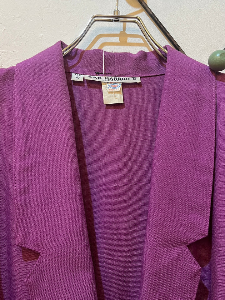 1970s USA made purple tailored jacket