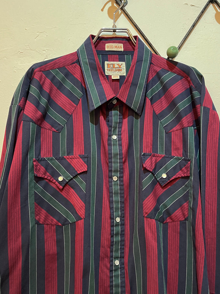 1980-90s "ELY CATTLEMAN" western shirt