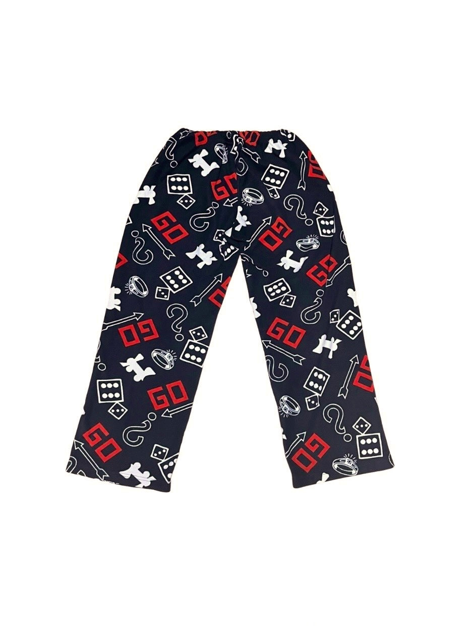 total pattern fleece pants