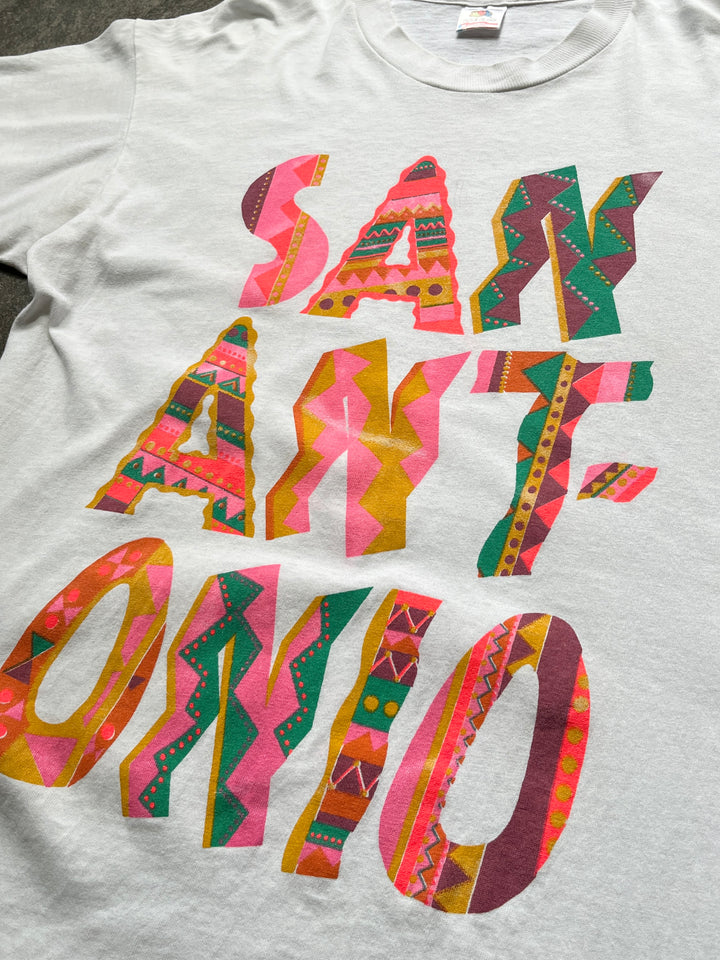 1990s USA made Sanantonio graphic souvenir T-shirt