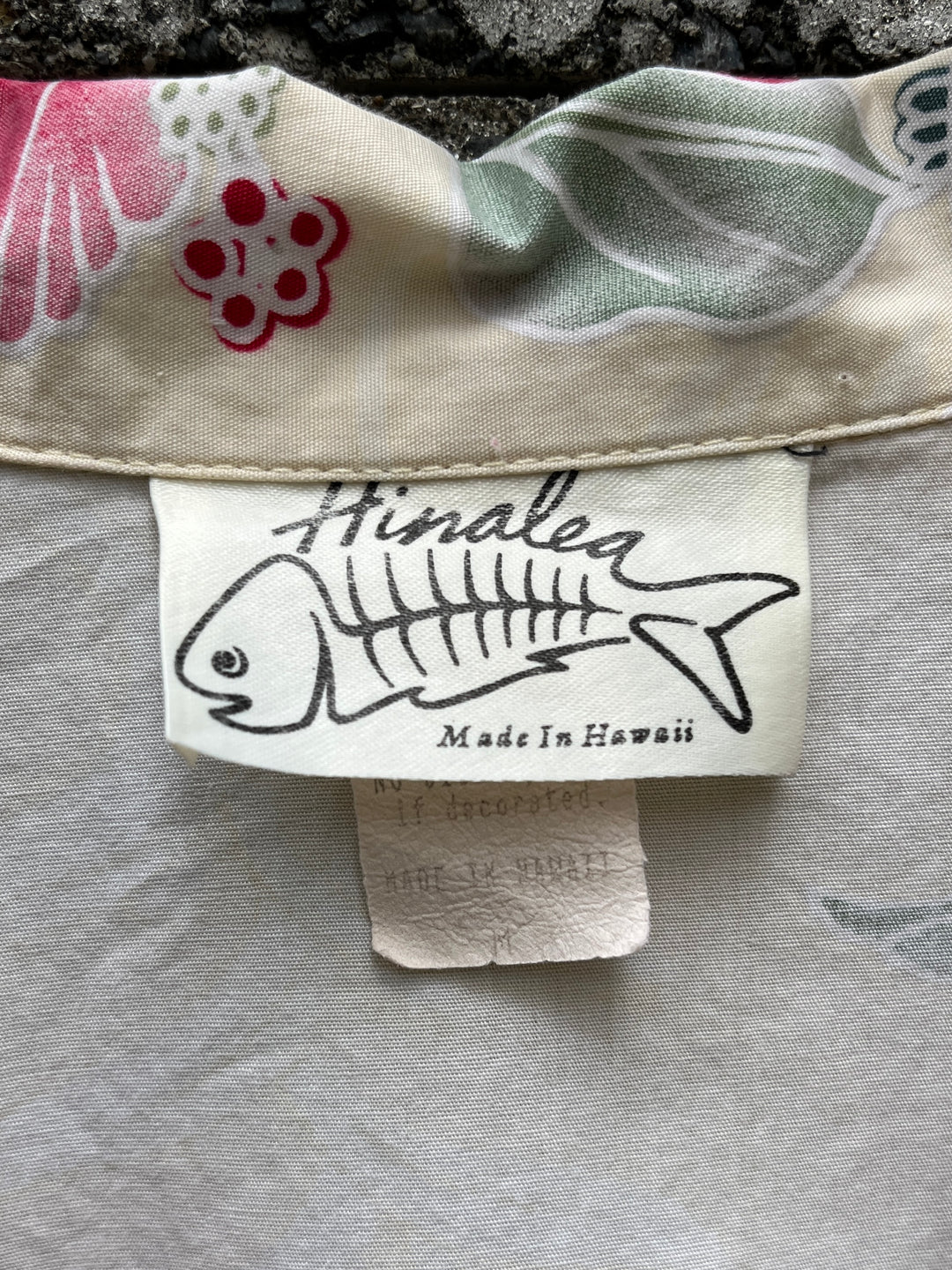 1980-90s Hawaii made botanical print s/s shirt
