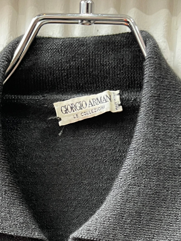 1980-90s "GIORGIO ARMANI" cashmere brend knit jacket