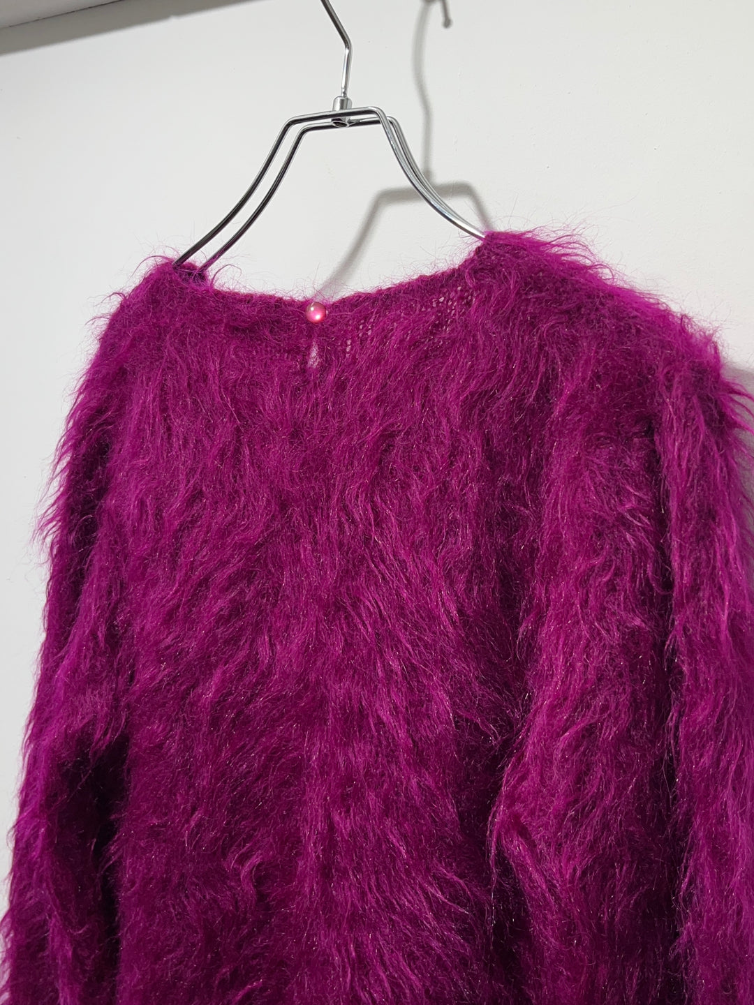 1980-90s magenta color mohair knit