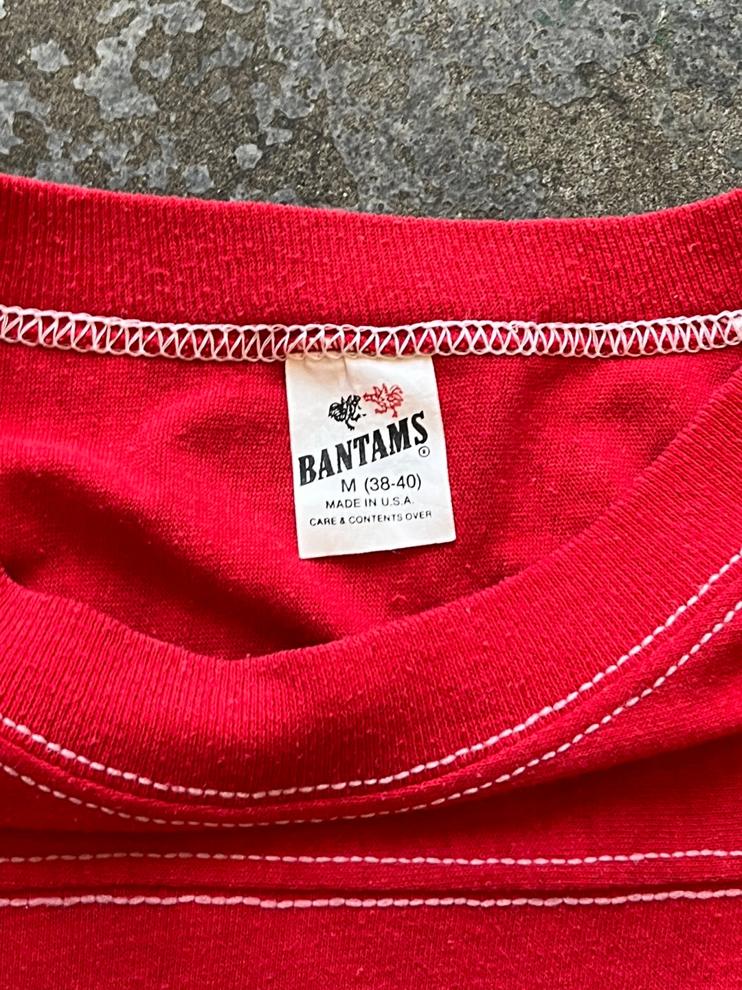 1970-80s USA made red football T-shirt