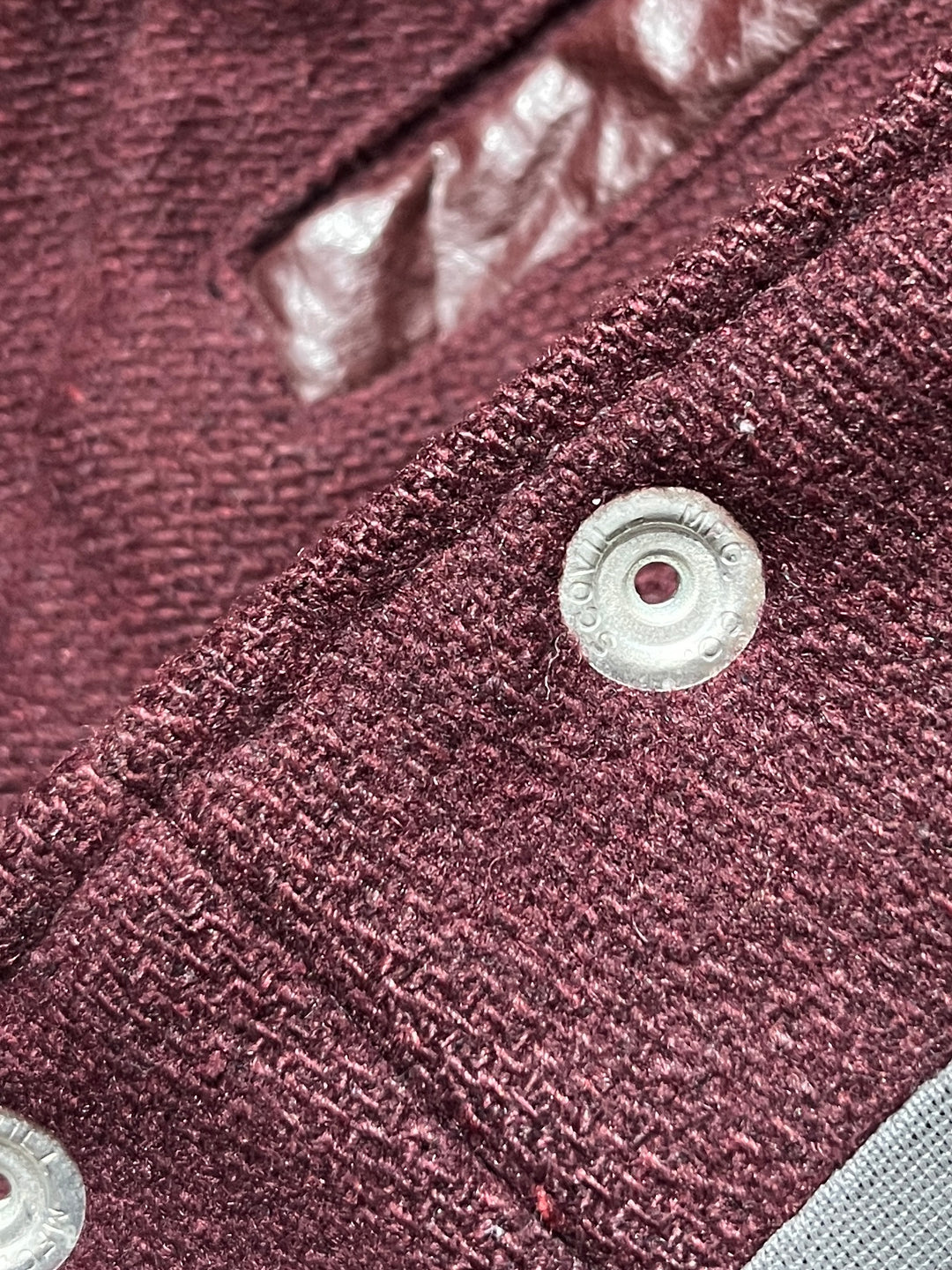 1950-60s vintage burgundy stadium jacket