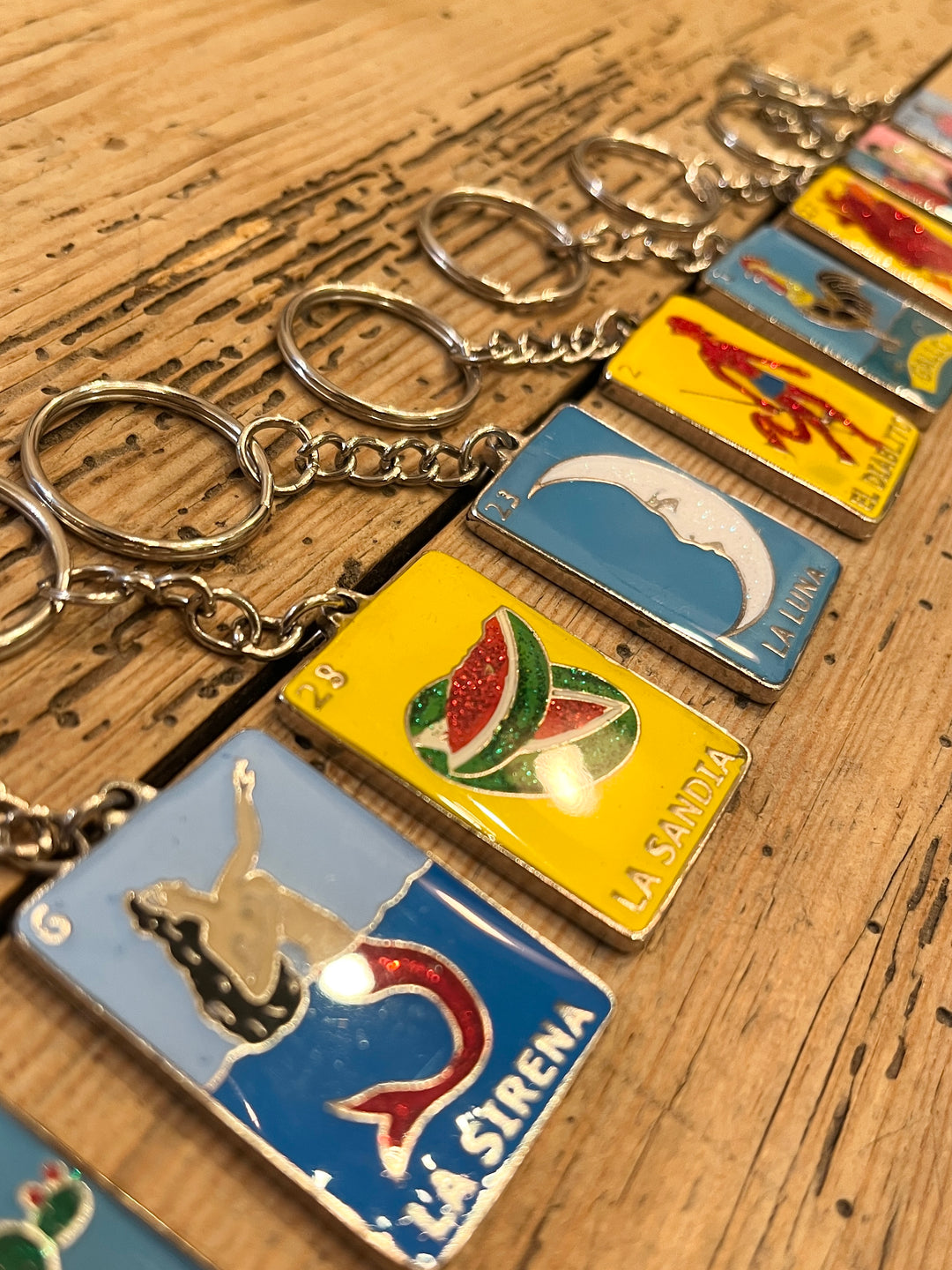 Mexican Loteria art keychain