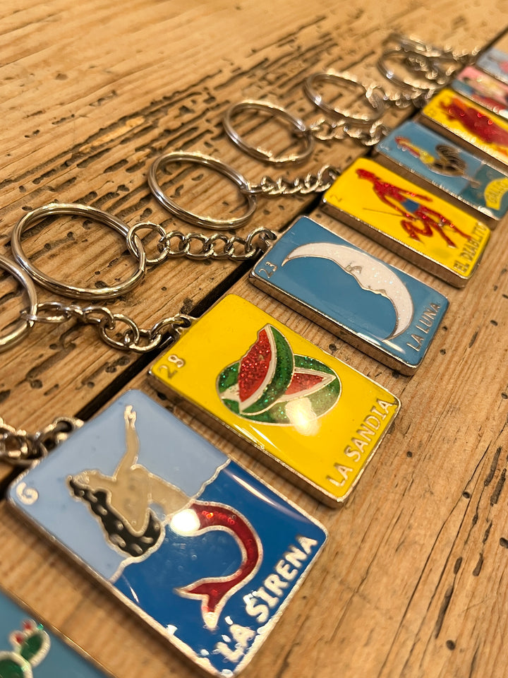 Mexican Loteria art keychain
