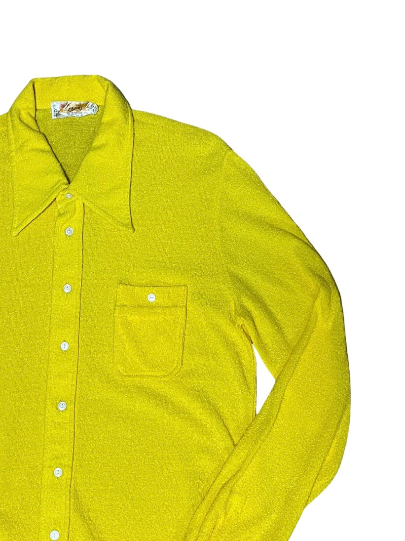 yellow pile shirt