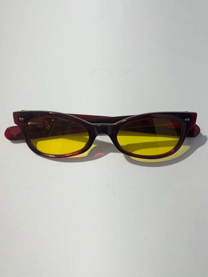 1990s dead stock sunglasses red × yellow