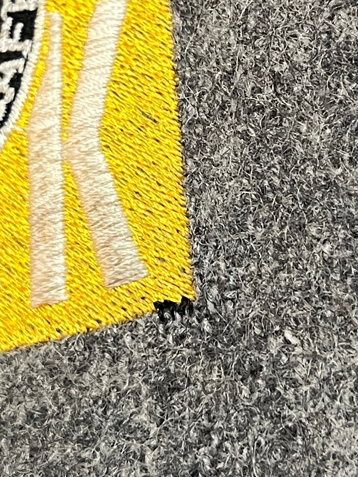 1990s USA made "ALL STAR CAFE" official leather × melton varsity jacket