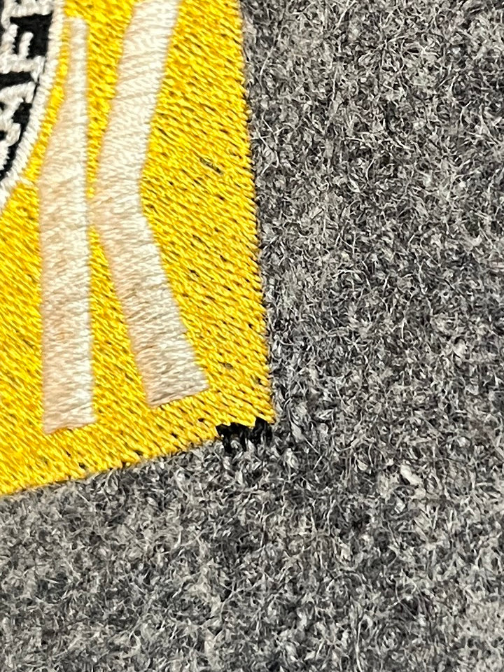 1990s USA made "ALL STAR CAFE" official leather × melton varsity jacket