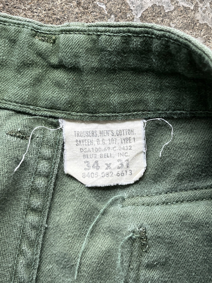 1960s U.S army OG-107 baker pants 34×31