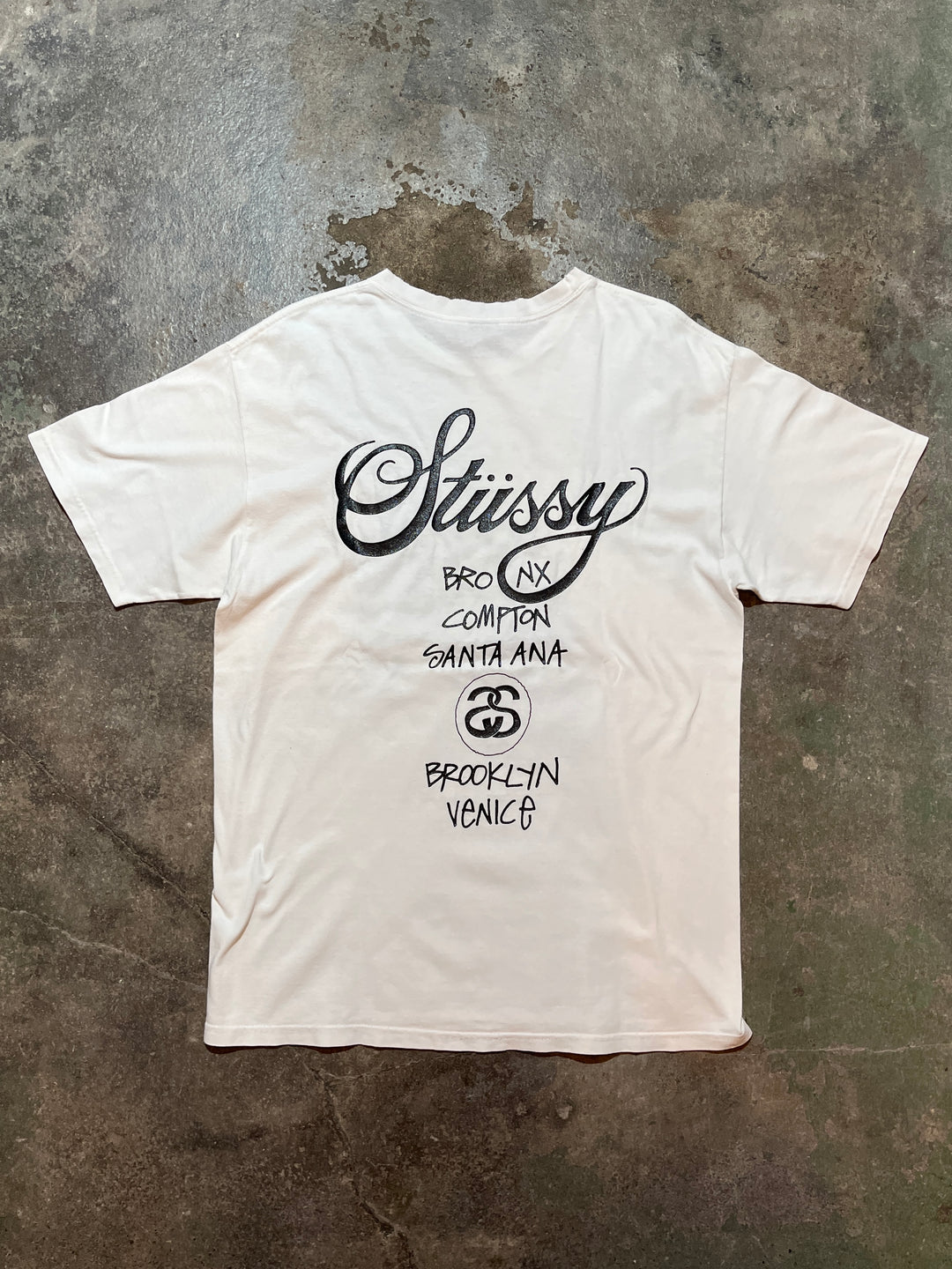 2000s "Stussy" 25th anniversary  T-shirt
