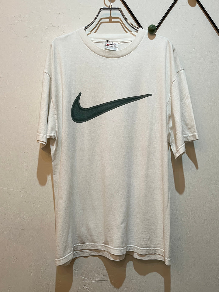 1990s "NIKE" swoosh print T-shirt