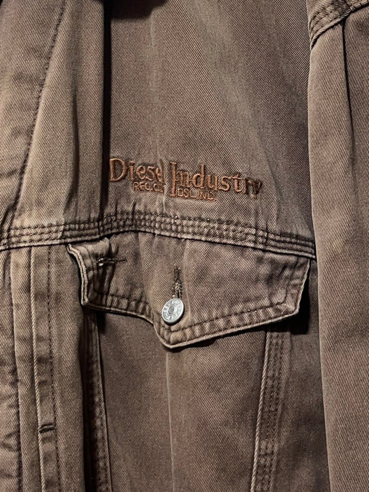 1990s "Diesel" chocolate brown denim jacket