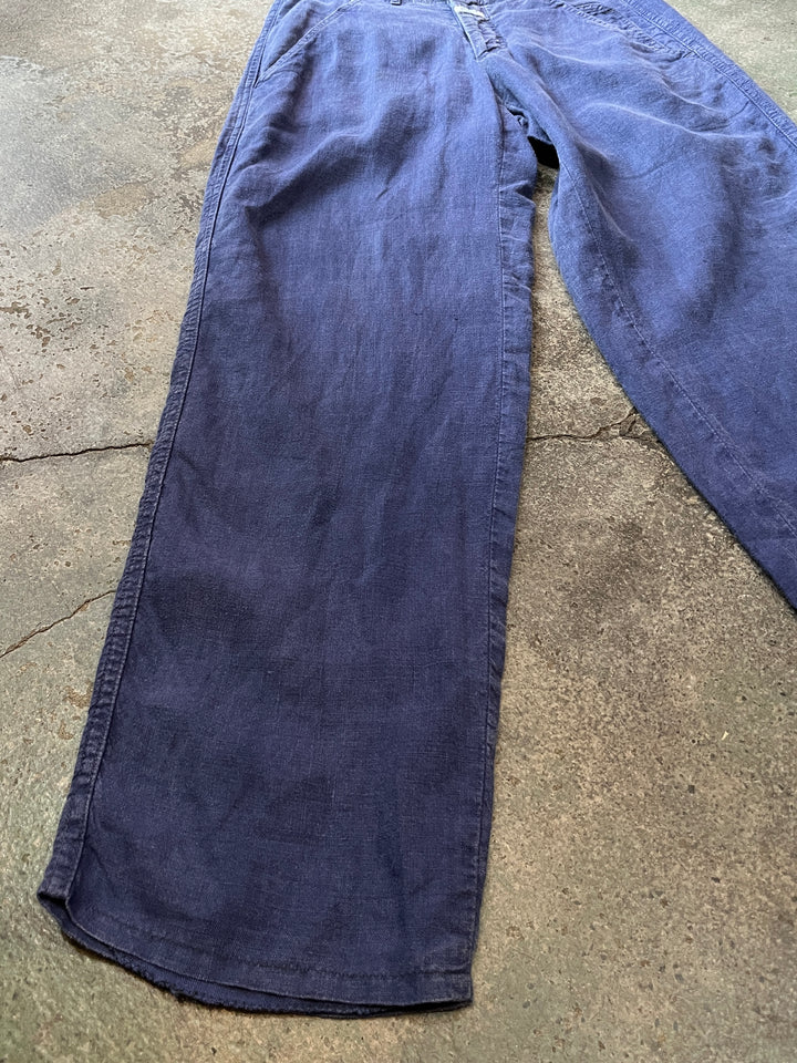 1980s "CLOSED" faded blue linen pants