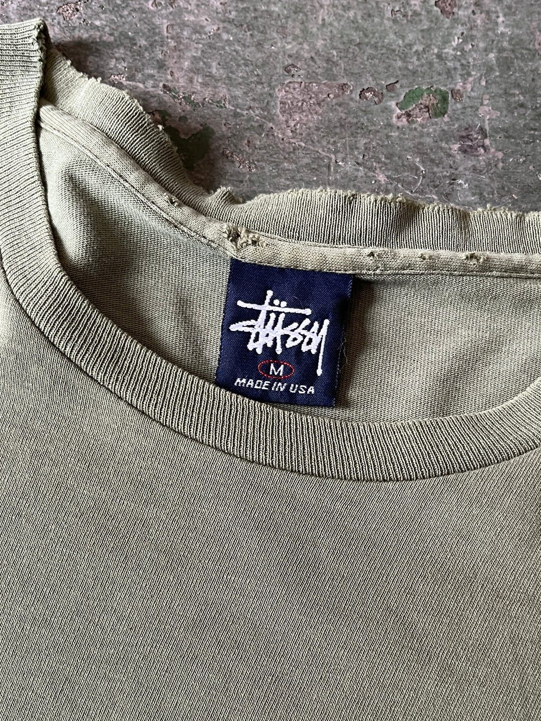 1990s  USA made "Stussy" monogram print T-shirt