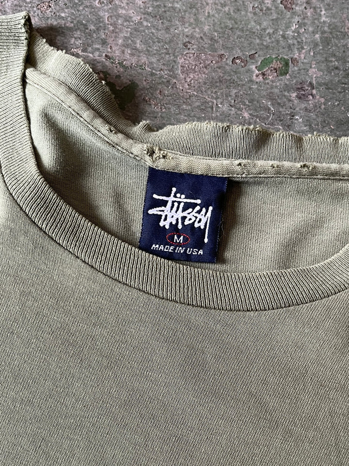 1990s  USA made "Stussy" monogram print T-shirt