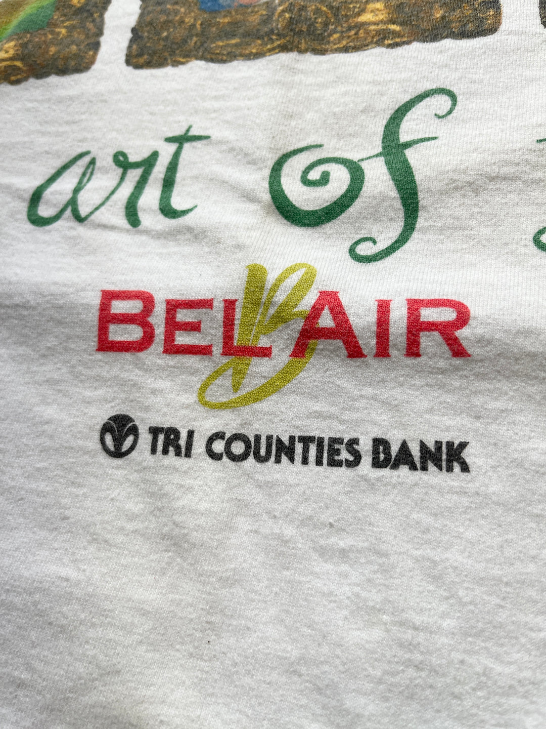 1990-00s Bel Air × Tri Counties Bank promo art T-shirt