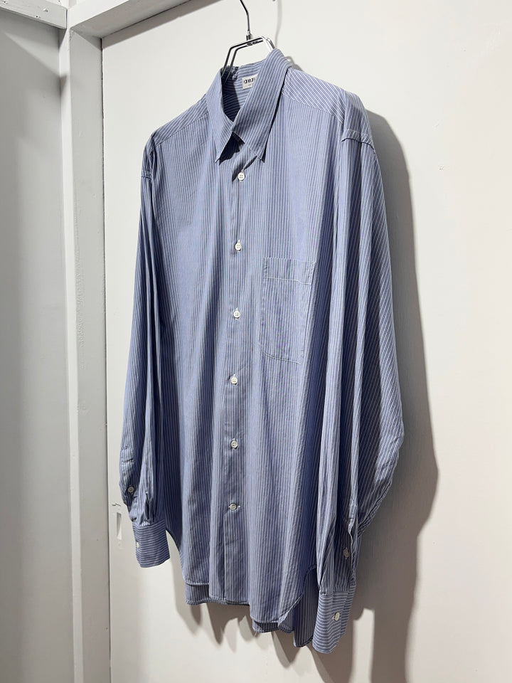 1980-90s ITALY made "GIORGIO ARMANI" pin stripe dress shirt