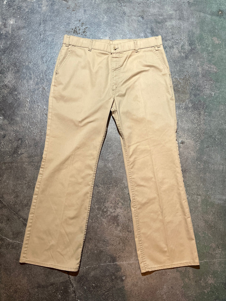 1970s "Levi's" flare chino pants 36 × 30