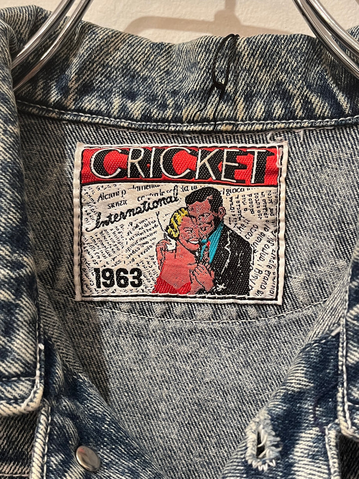 1980s chemical wash denim jacket