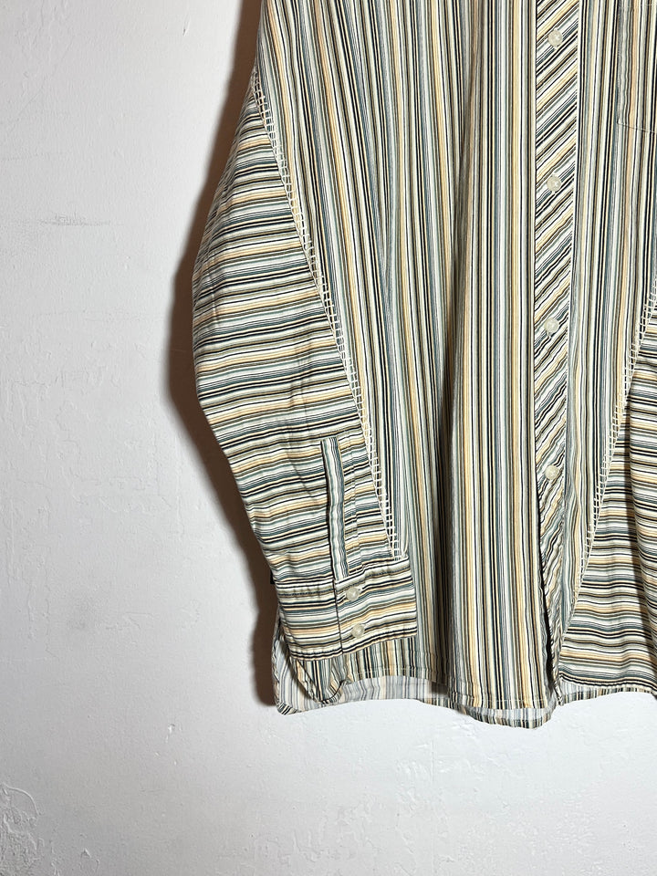 "Sean John" multi color stripe shirt