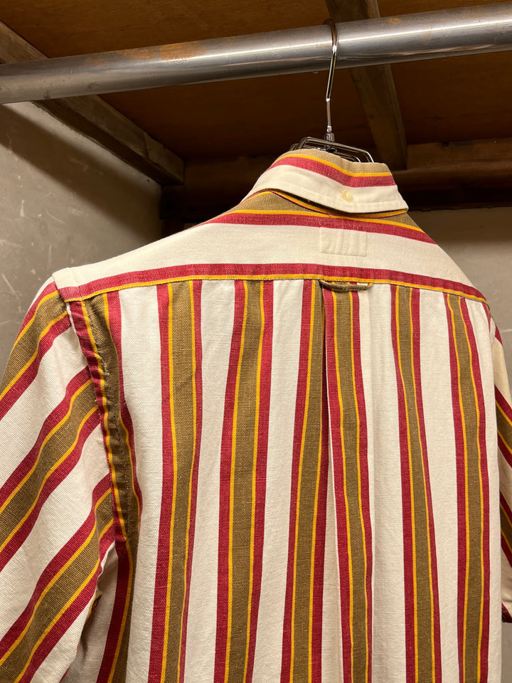 1960s "GANT" vertical stripe B.D shirt