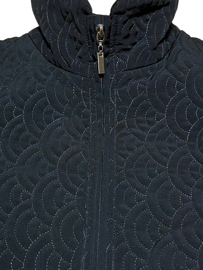 vortex design quilted jacket