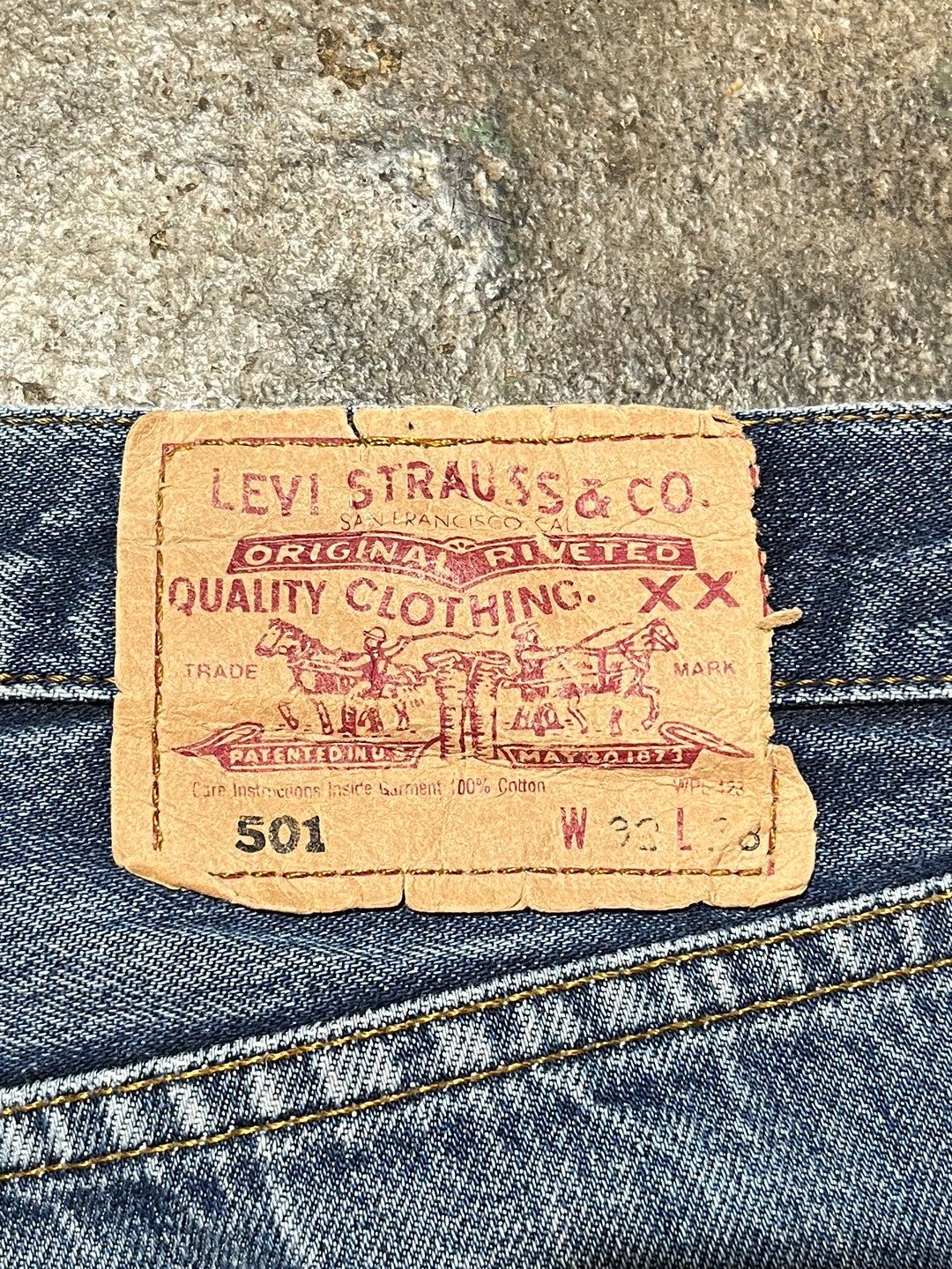 2000s "Levi's" 501 denim pants 30×30