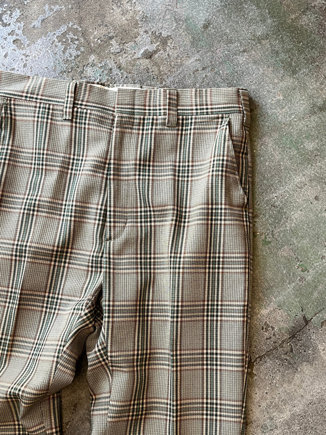 1970s "HAGGER" checkered flare slacks