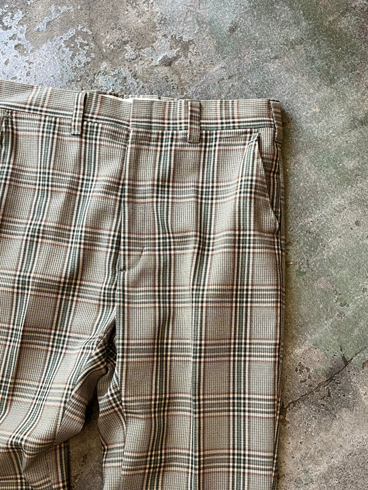 1970s "HAGGER" checkered flare slacks
