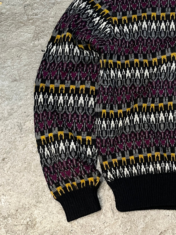 1960-70s "BRENT" abstract pattern knit