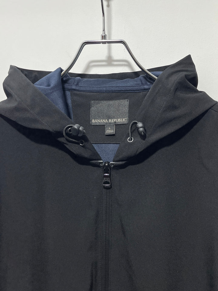 "BANANA REPUBLIC" soft shell hooded jacket