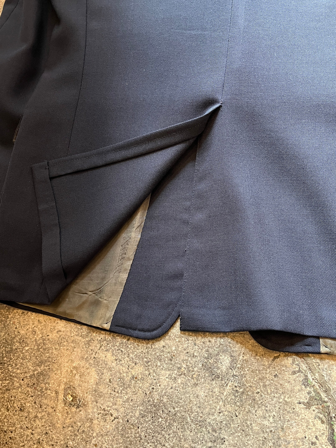 1960-70s navy blazer jacket