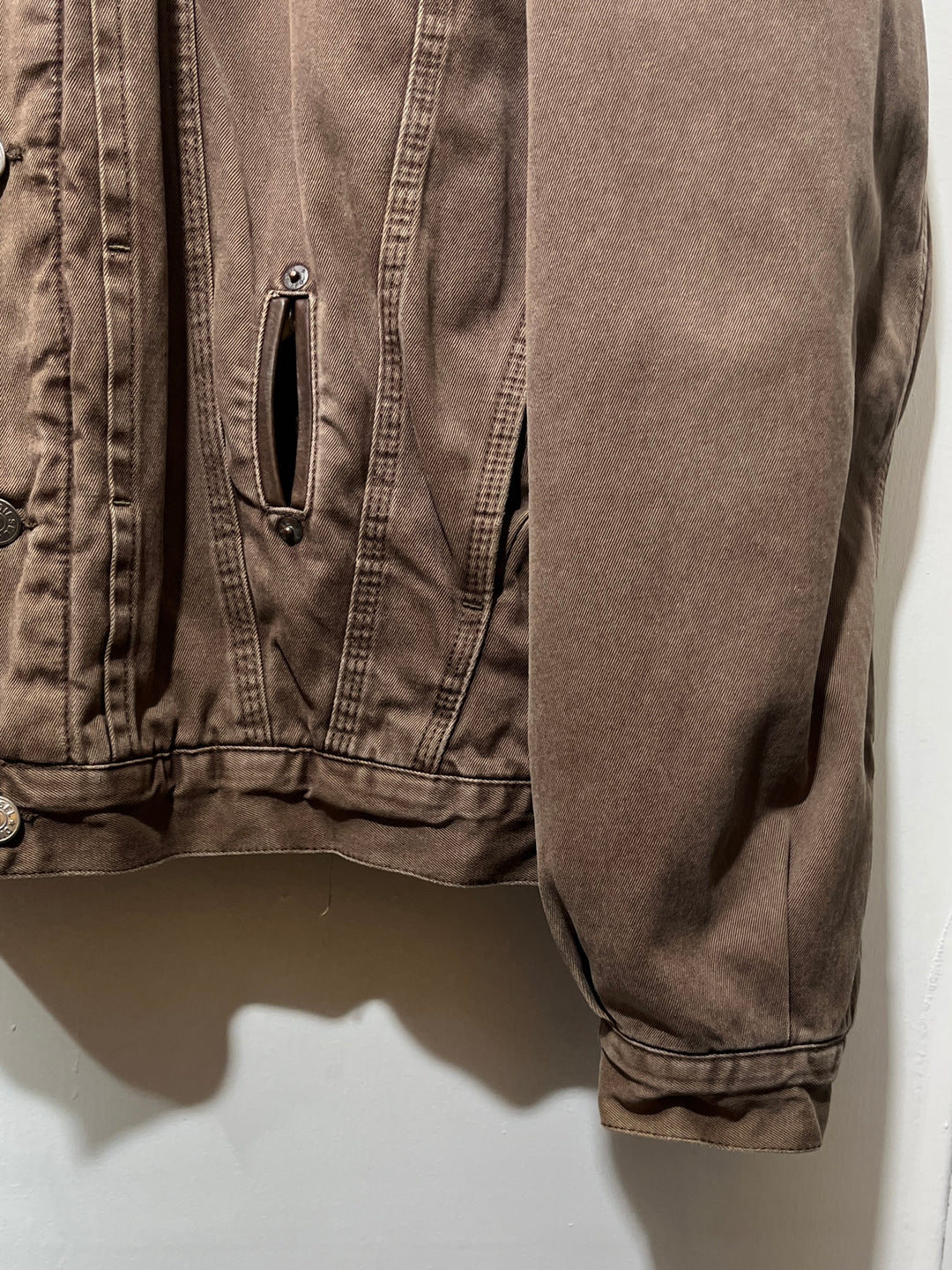 1990s "Diesel" chocolate brown denim jacket