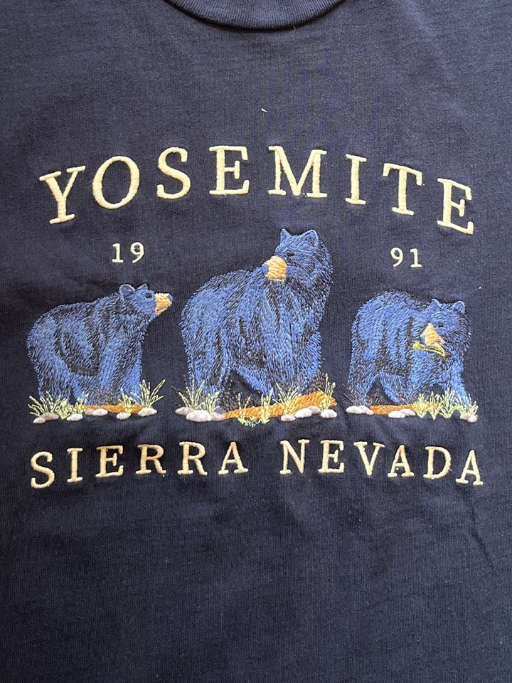 1990s YOSEMITE National park embroidery souvenir T-shirt