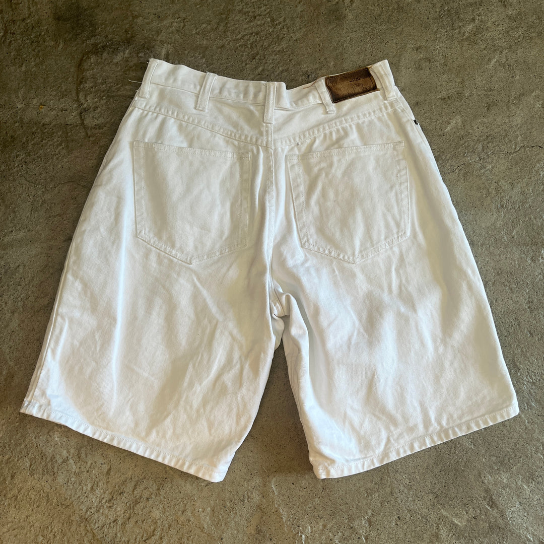 1990s "Timberland" white denim shorts